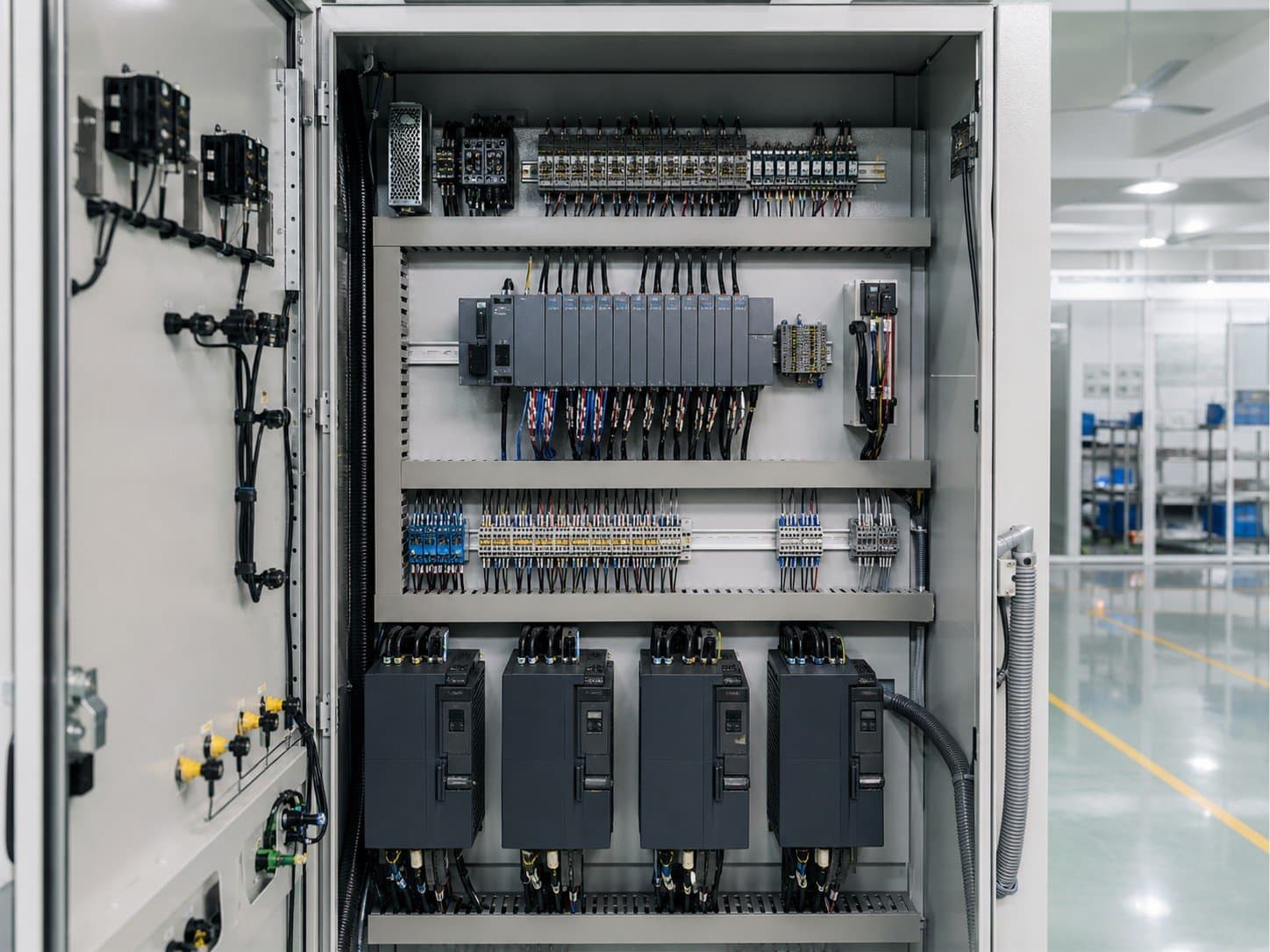 DDC/PLC control cabinet interior