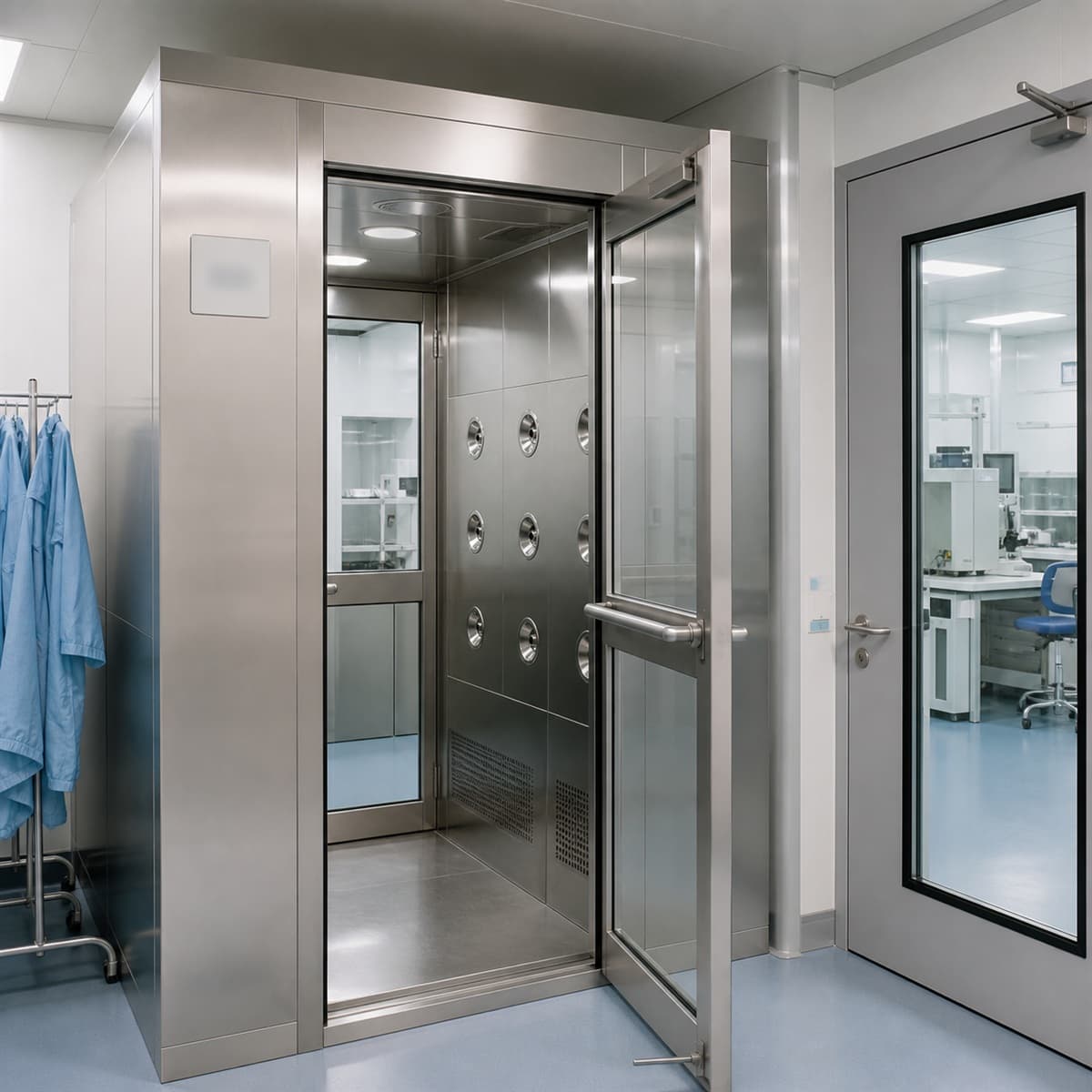 Cleanroom Air Showers & Pass Boxes — installation context