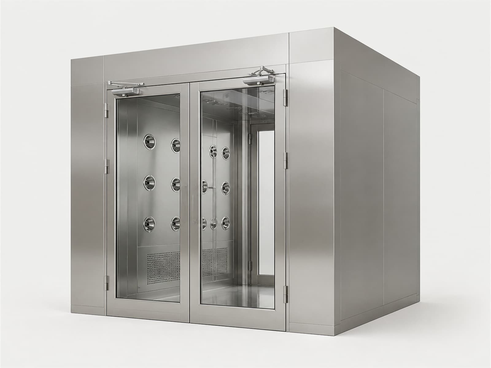 Cleanroom Air Showers & Pass Boxes — studio render