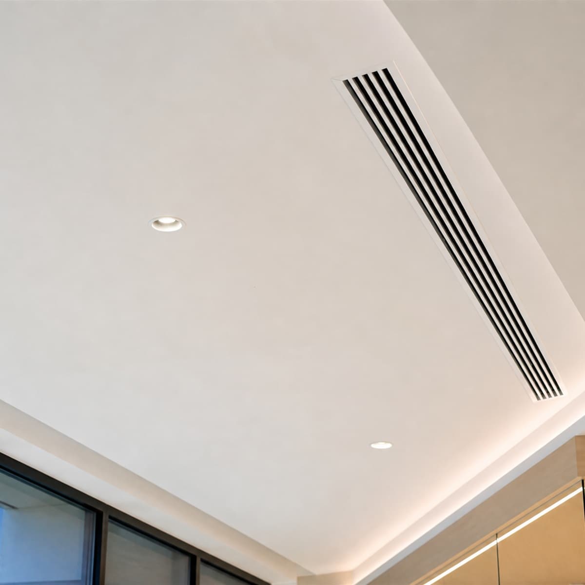 Linear Slot Diffusers — installation context